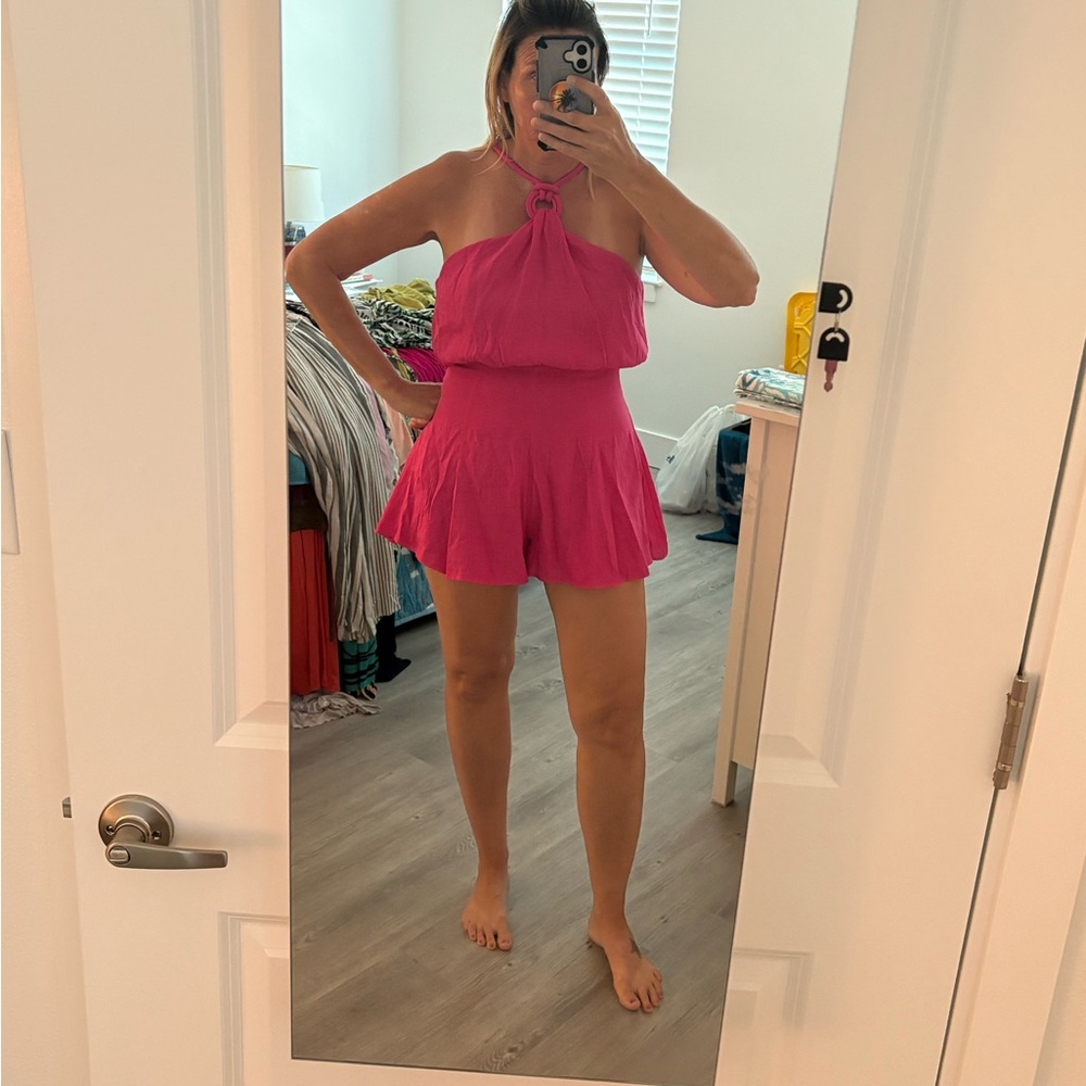 DO+BE Pink Jumpsuit with Relaxed Fit